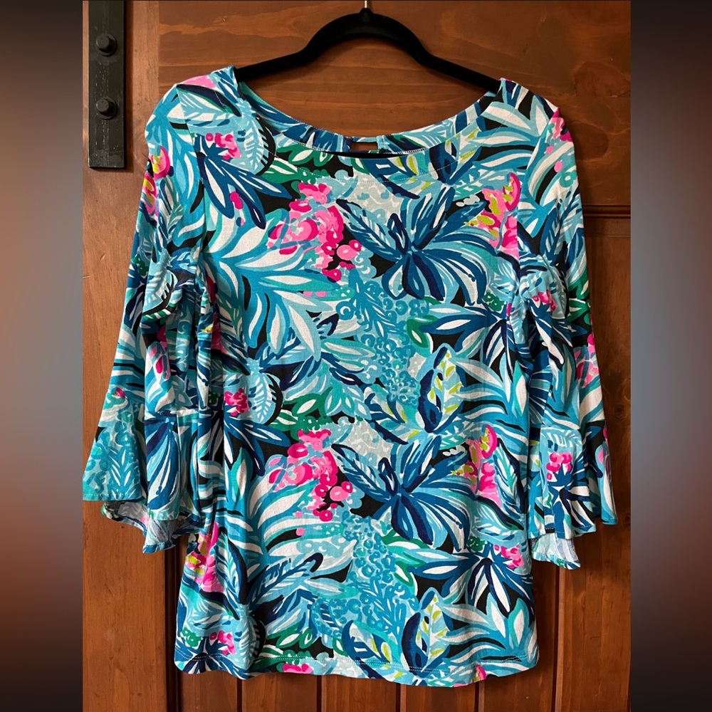 Lily Pulitzer Fontaine Maldives Top, Size S